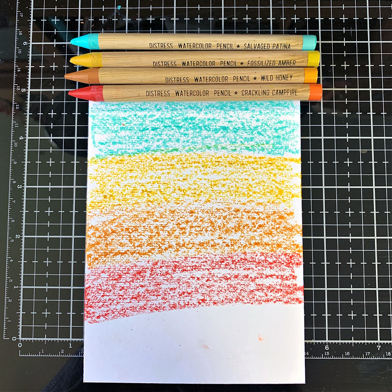 Distress Watercolor Pencils compared to Copic markers {creative chick}