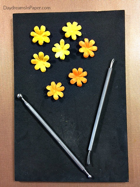 Shaping Paper Posies with Flower Shaping Tools