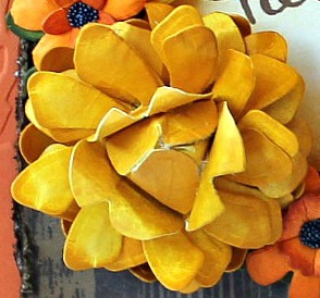 Large Yellow Handmade Flower