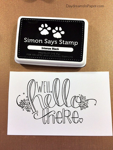 Stamped Image using Hello There Stamp