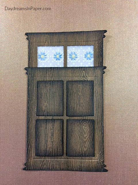 Woodgrain Door Created Out Of Paper