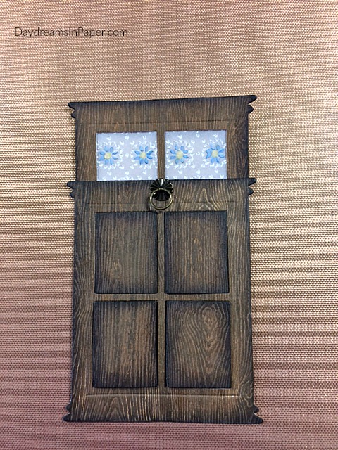 Woodgrain Door Created Out Of Paper