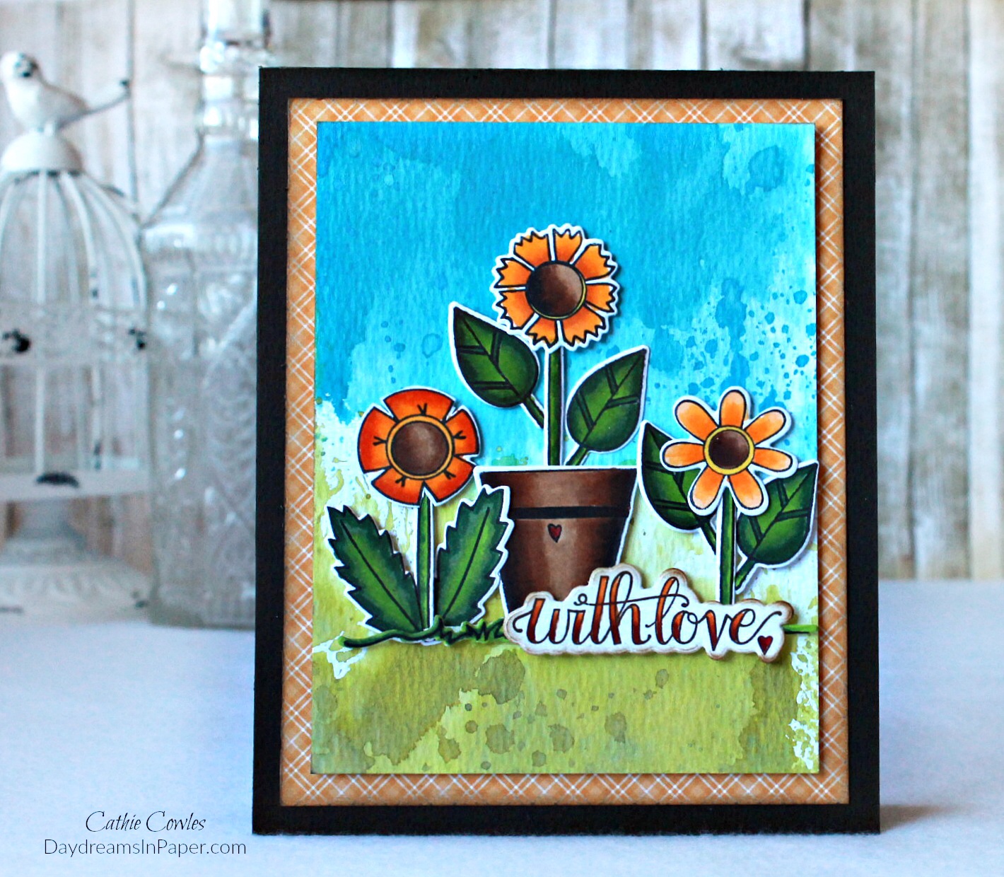 Handmade Card With Flowers
