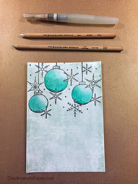 Creating Paper Artsy Christmas Card