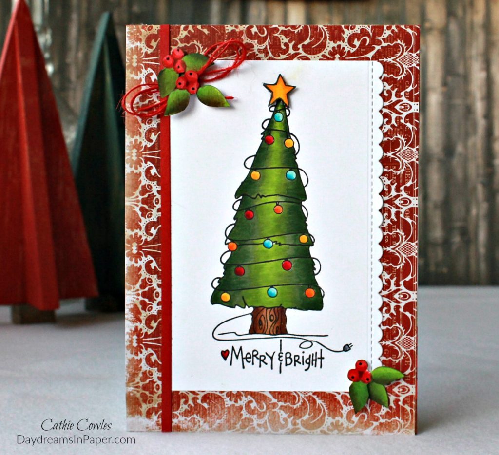 Handmade Card With Stencils and Stamps