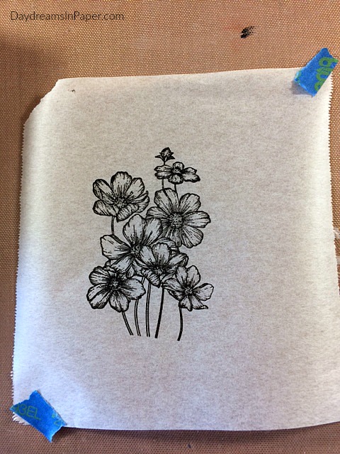 Handmade Card with Carabelle Studio Flower Stamp - Step 7