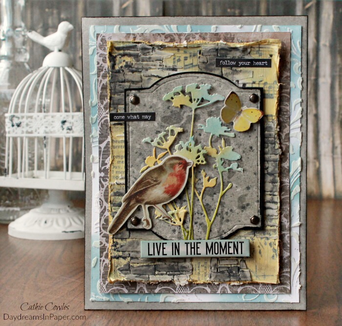 Live In The Moment Mixed Media Piece