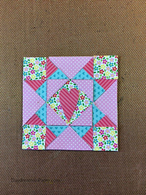 Paper Piecing Handmade Card - Step 3