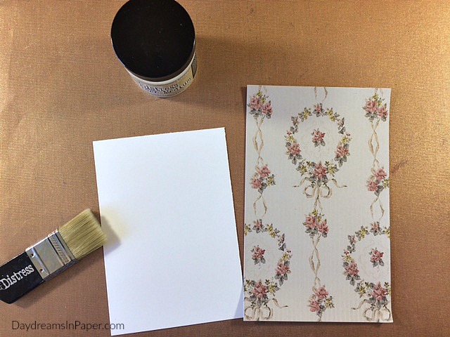 Card with Dimensional Flowers - Step 1