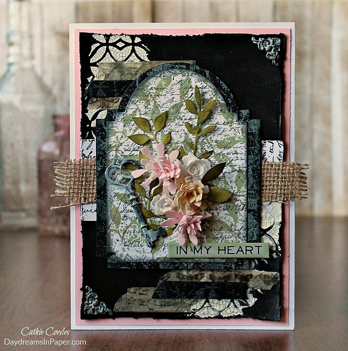 Hand Made Card Using Layers of Tim Holtz Products