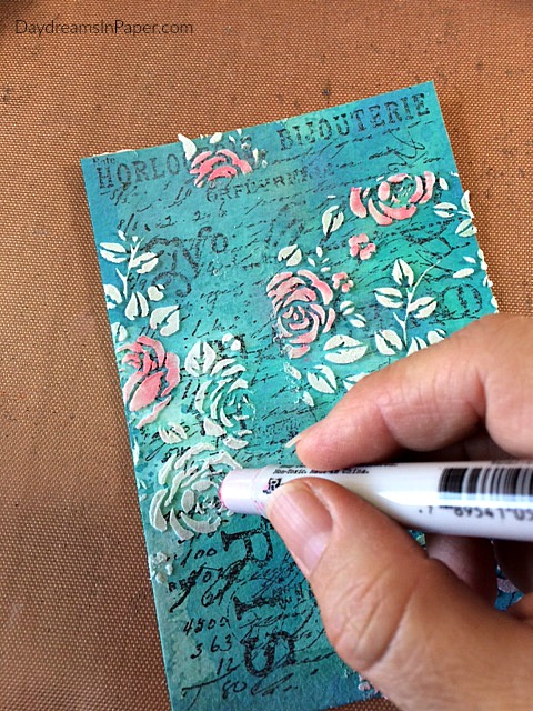 Creating a Colored Stencil Background for Handmade Card - Step 4