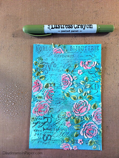 Creating a Colored Stencil Background for Handmade Card - Step 7