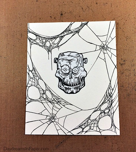 Handmade Zombie Card - Step 1