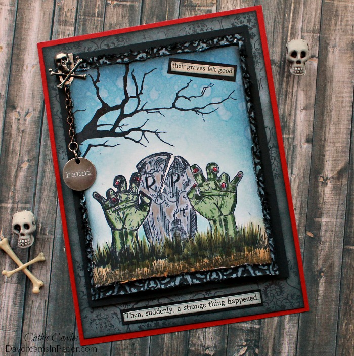 Mirror Stamping Halloween Card
