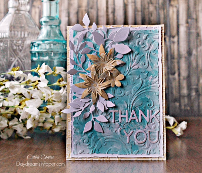 Thank You Card Using Simon Says Stamp Diecember Small Rounded Letters