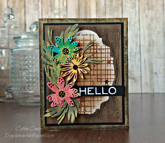 Handmade Card Featuring Simon Says Stamp's Mesh Stencil