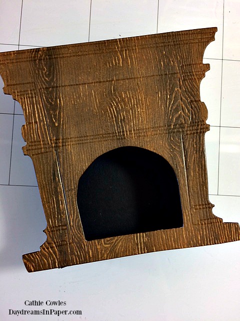 Creating a 3D Fireplace Using Tim Holtz' Fireside Die Set - Step 10