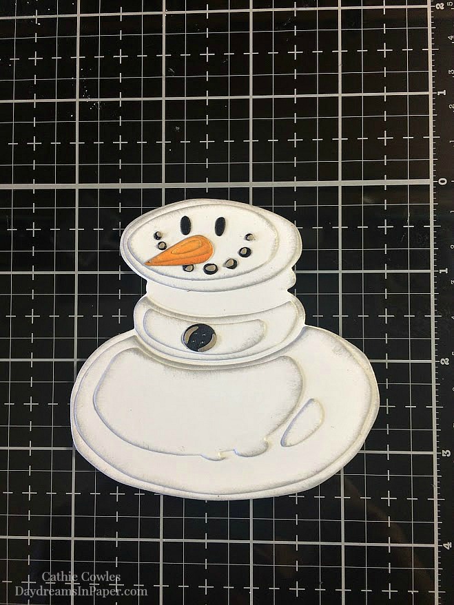 Mr. Snowman Let It Snow Christmas Tag - Step 5