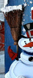 Mr. Snowman Let It Snow Christmas Tag - Step 7