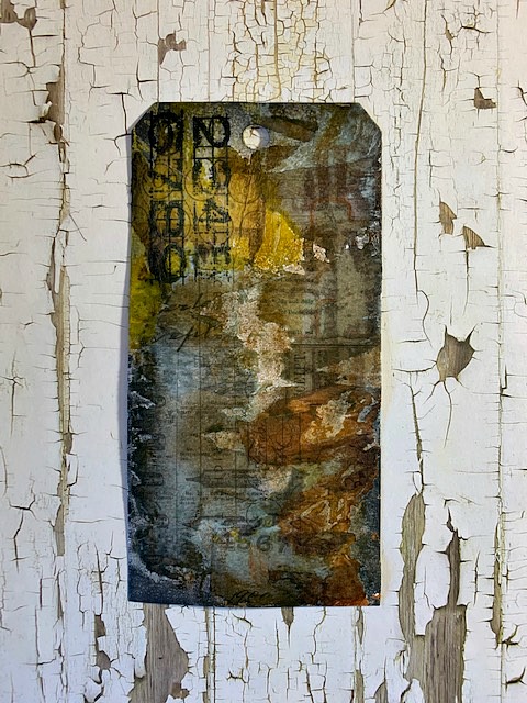 Collage Paper & Distress Embossing Glaze Technique