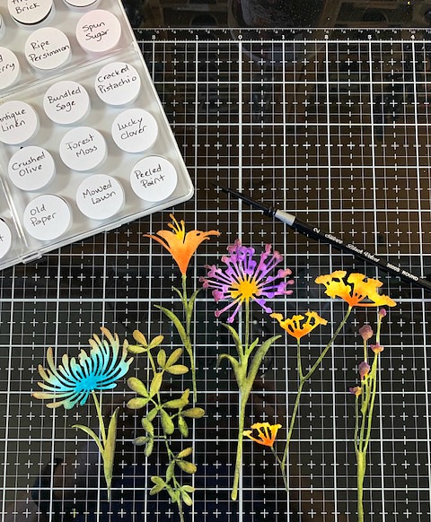 Wildflower Stems Notebook - Step 16
