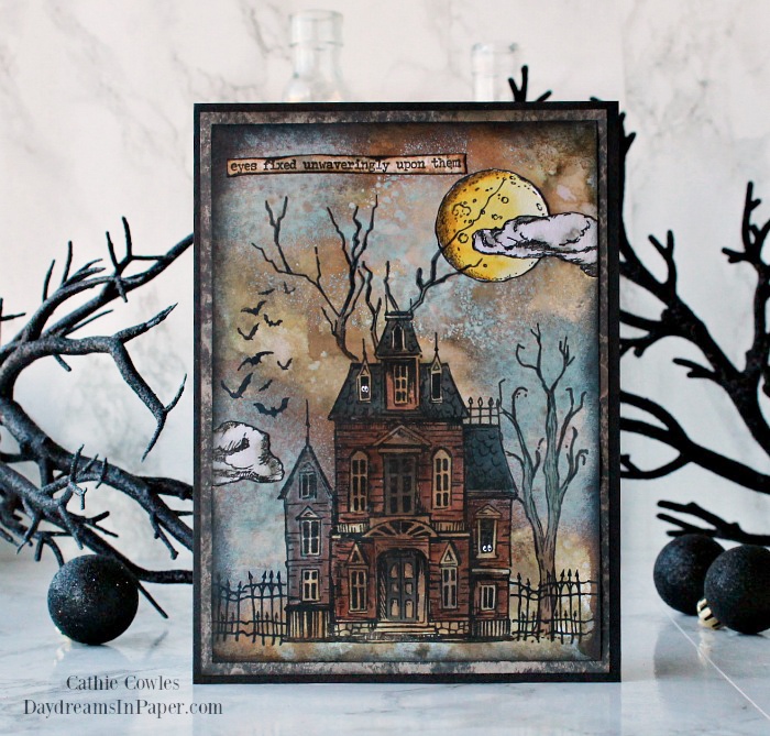 The Haunted Manor - Easy Halloween Card