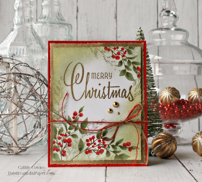 Merry Christmas Card - No Line Coloring