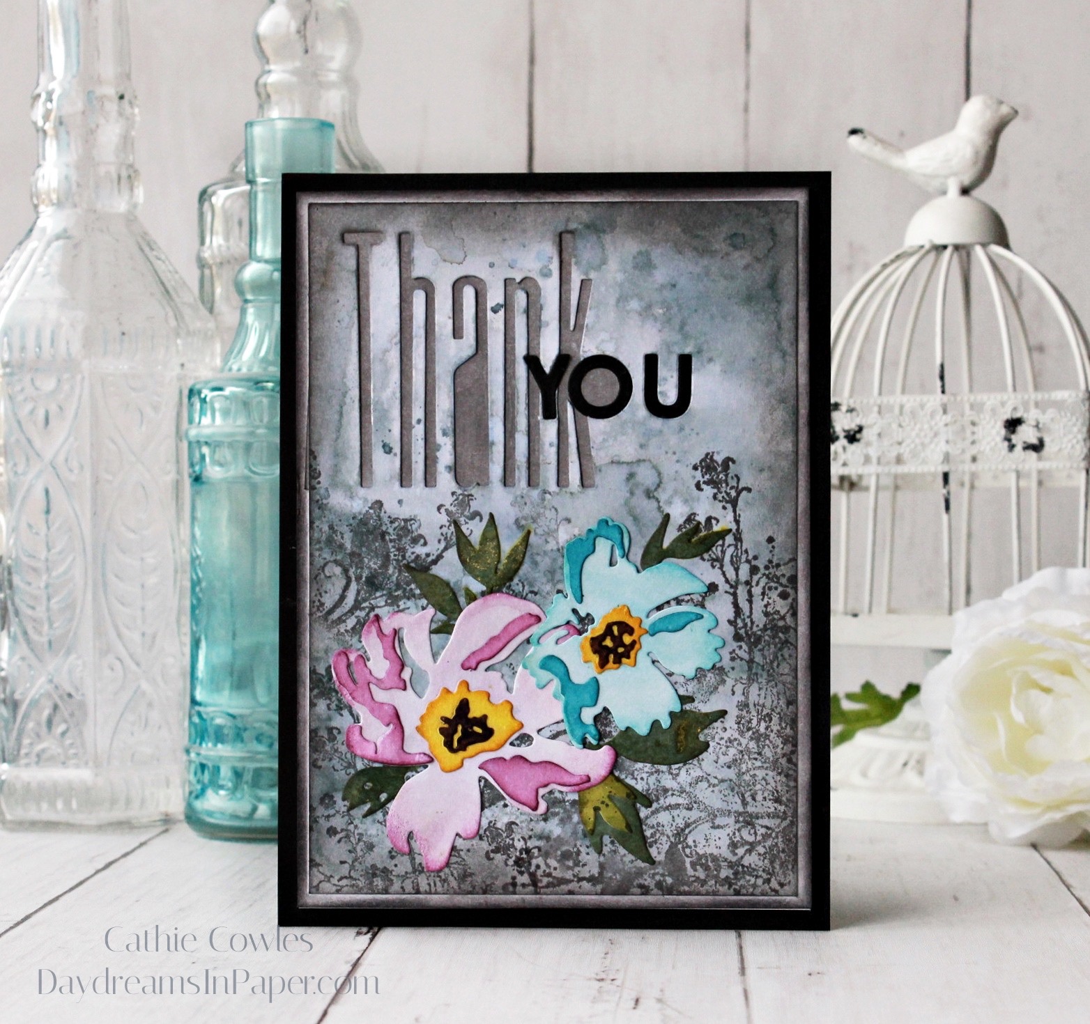 Thank You - Brushstroke Flowers